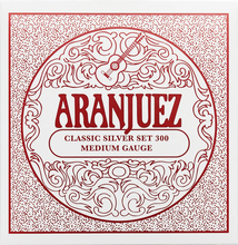 Cargar imagen en el visor de la galería, Cuerdas para Guitarra Clásica Aranjuez Concert Silver 300 - Medium Gauge