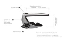 Cargar imagen en el visor de la galería, capo para guitarra plateado