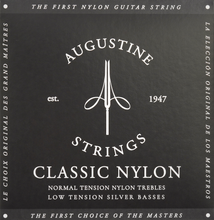 Cargar imagen en el visor de la galería, Cuerdas para Guitarra Clásica Augustine Classic Black - Graves Tensión Baja
