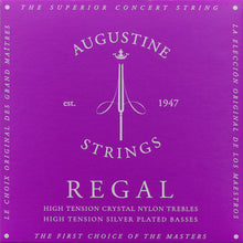 Cargar imagen en el visor de la galería, Cuerdas para Guitarra Clásica Augustine Regal Blue - Tensión Alta
