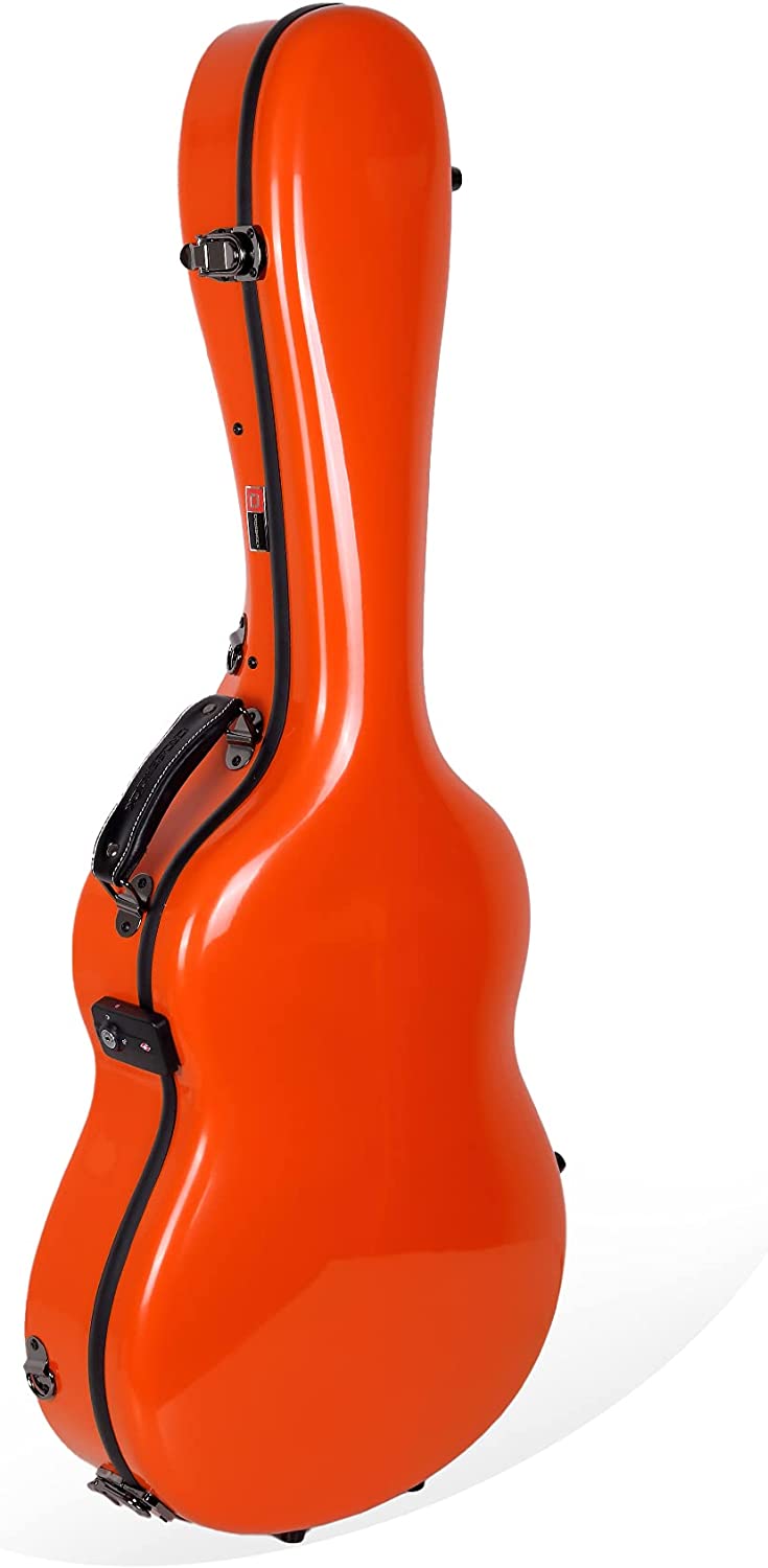Estuche de Fibra de Vidrio para Guitarra Clásica Crossrock - Naranja