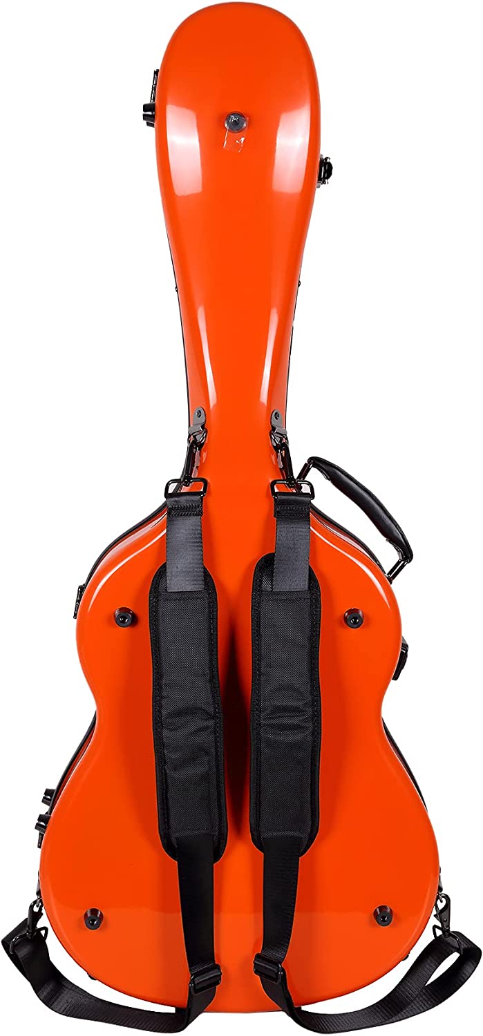 CrossRock CRF1000C Hardshell funda para guitarra clásica de fibra de  vidrio, de estilo de mochila, para guitarra 4/4, de tamaño completo, Azul  marino