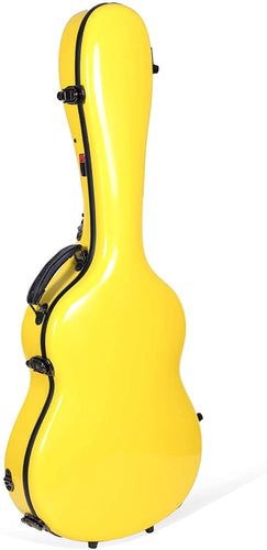 estuche para guitarra de fibra de vidrio color amarillo